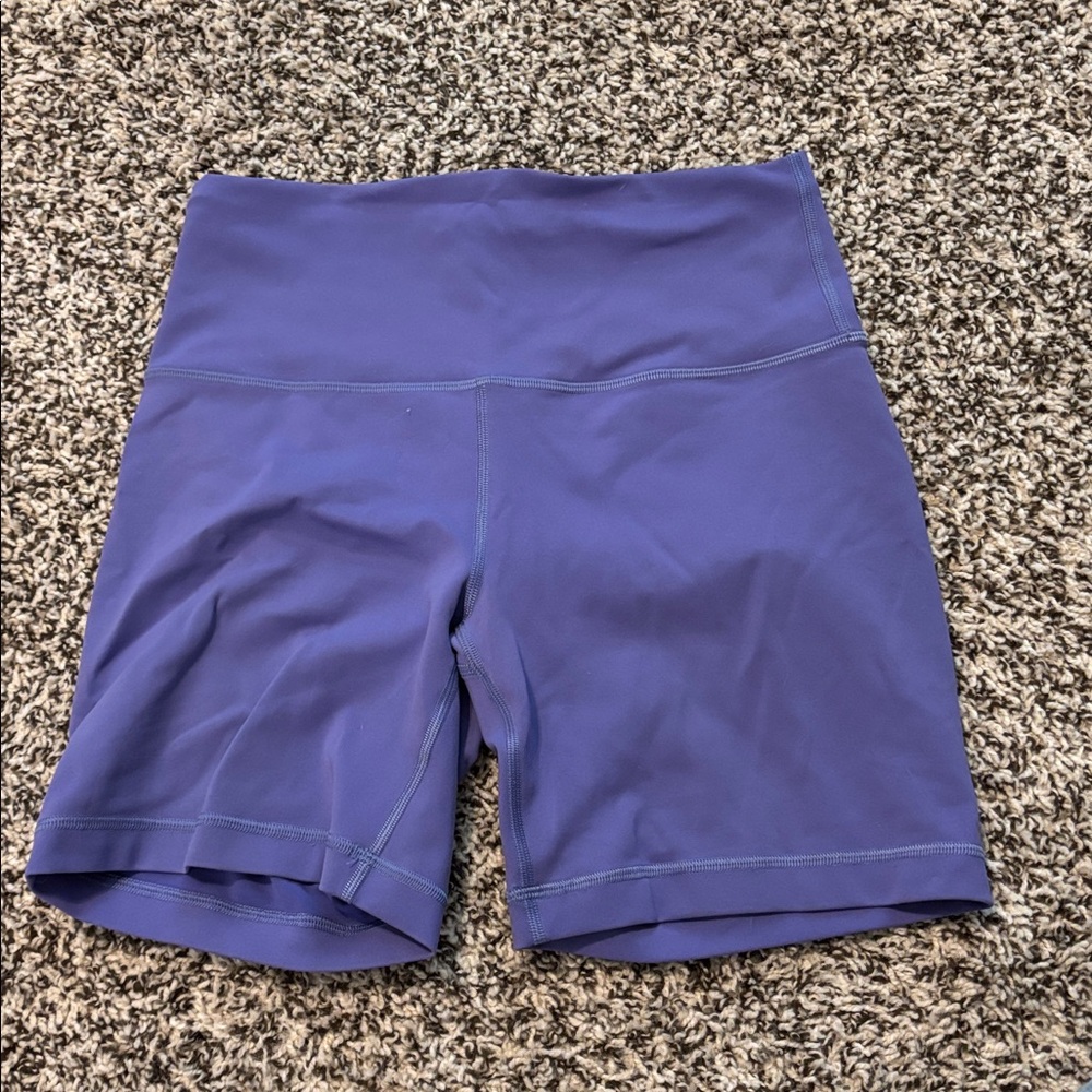 lululemon athletica Wunder Train 6 in Purple High-Rise Athletic Bike Shorts